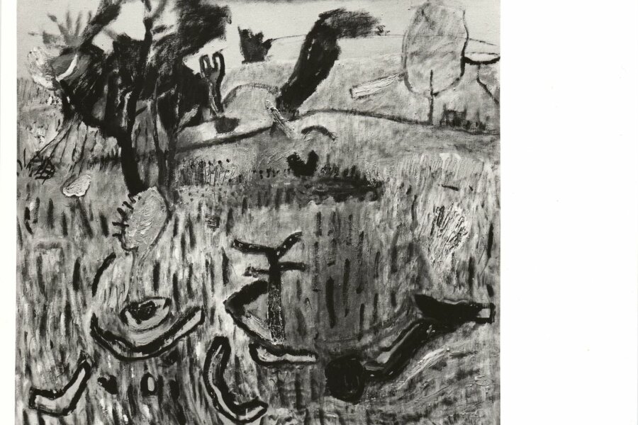 Karel Valter, Odlehlé místo, olej, 1986, foto: Rudolf Adamec